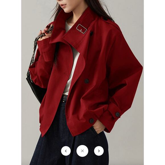 Commense Jackets & Blazers - Commense Vintage Loose Trench Coat Sz XL